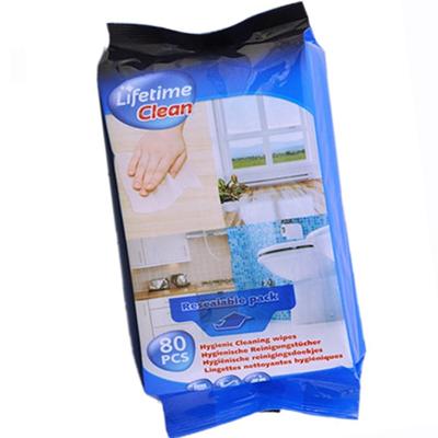 China Cheap Disposable Kitchen Wipes Restaurant Cleaning Wet Cloths Household Cleaning Cloths 12pcs Adults Sink Pack Unscented Nonwoven for sale