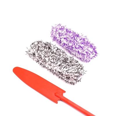 China Car service tools on both interior& Exterior Vehicle Premium Flat MaxClean Microfiber Wheel Brush With Replaceable Cover for sale