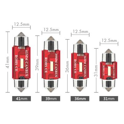 China OEM LED Lamp 12V 31mm 36mm 39mm 41mm Canbus Auto Interior Accessories LED Car Reading Light FT-1860-ISMD for sale