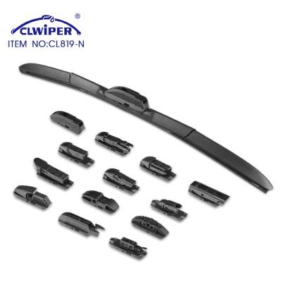 China CLWIPER NATURAL RUBBER HYBRID CAR Refill Rain Multi-Function Rain Car Frameless Wiper Blade With All Size Wipers for sale