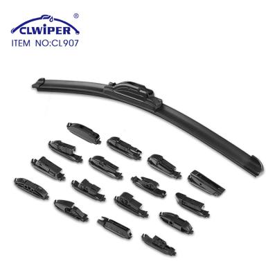 China CLWIPER Natural Rubber Multifunctional Frameless Window Rain Car Flat Wiper Blade With All Size Wipers for sale