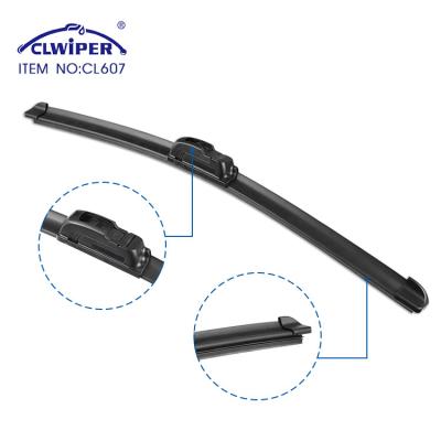 China 100% Natural Rubber CLWIPER New Style Universal Silicone Rubber Wiper Blade Flat Wiper Blade for sale