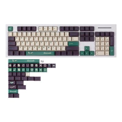 China Computer Keyboard Avocado 104+36 Keys Fruit Custom PBT 6.25U 7U Keycaps 2U 2.25U Shift For Mechanical Keyboard GH60 GK64 84 104 108 for sale