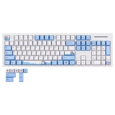 China Computer Keyboard Doraemon 104+8 PBT Keycap OEM Profile 5 Sided Dye-Substrated For Cherry MX Switch 104 108 Mechanical Gaming Keyboard for sale