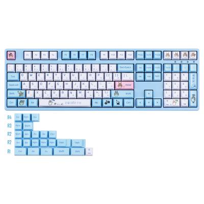 China Computer Keyboard 104+23 PBT Dye Sublimation Keycaps Set OEM Profile Compatible With ANSI 68 87 104 108 Mechanical Keyboard GK61 64 (Totoro) for sale