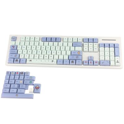 China Computer Keyboard 104+24 XDA Keycaps Set PBT Dye Sublimation ANSI ISO Layout For GK61 64 68 84 87 104 108 Mechanical Keyboards (Rick and Morty) for sale