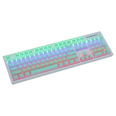 China Backlit Computer Keyboard 104+6 PBT DIY Colorway Pudding Key Top OEM Profile For Mechanical Gaming Keyboard GK61/68/87/104/108 Keys for sale