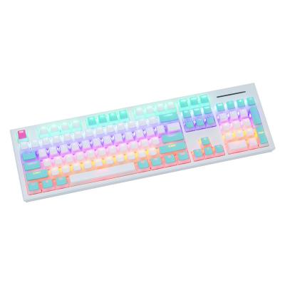 China ISO ANSI AS Computer Keyboard Drop Ship 104+6 PBT Pudding Keycap Doubleshot Keytop OEM Profile GMK For Mechanical Keyboard GK61/87/104/108 Keys for sale