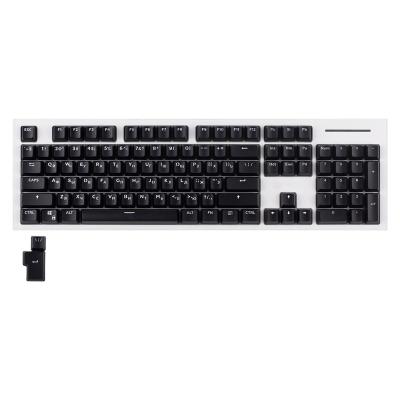 China Opaque Computer Keyboard 104+2 ABS Doubleshot Keycaps Set OEM Profile ANSI Layout For Cherry MX Switch Mechanical Gaming Keyboard for sale