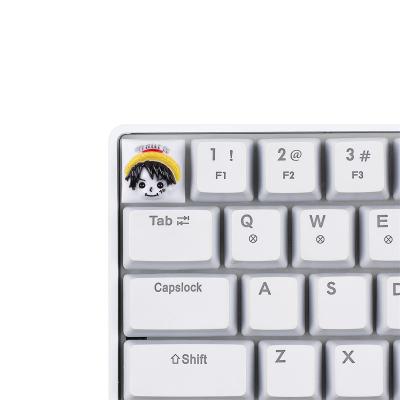 China Computer Keyboard Dropshipping Resin ESC Craftsman Food Cool Keytops For R4 Mechanical Keyboard Size Doraemon Mickey Stereoscopic Relief for sale