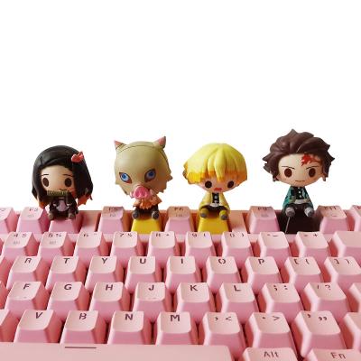 China Computer Keyboard Demon Slayer 3D R4 Craftsman ESC Keycaps for Cartoon Mechanical Decoration Anime Keyboard Translucent Custom Keycaps for sale