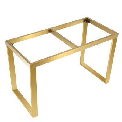 China Modern Modern Style Metal Stainless Steel Brushed Multicolor Detachable Dining Table Frame Desk Table Frame for sale