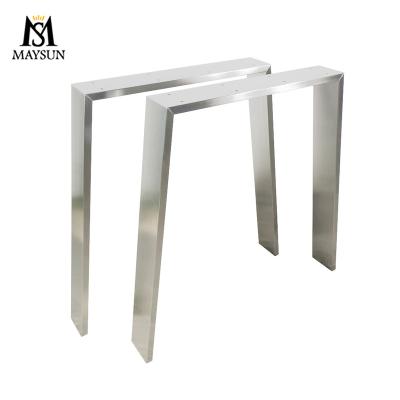 China Lovely U Shape Modern Office Furniture Steel Coffee Table Leg Glass Dining Table Legs for sale