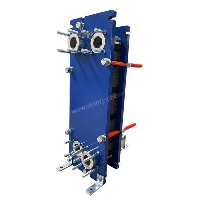 中国 Condensing Unit Plate Heat Exchanger With Copper / Nickel Shell And Titanium Plate Material 販売のため