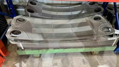 China Herringbone-patroon Nieuwe gasketten warmtewisselaarplaten met gelijmde plaatverbinding Te koop