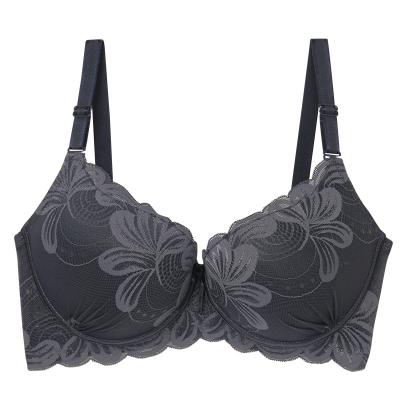 China Big D Antibacterial Cup Size Lace Decoration Bra For Big Boobs for sale