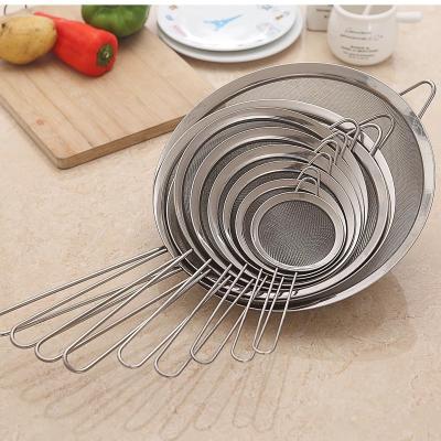 China Viable Wide Milk Birds Stainless Steel Kitchen Twill Straight Grain Edge Direct Selling Nest Filter Strainer for sale