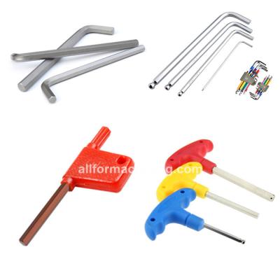 China ALLOY hex key, T-handle hex key, flag handle hex key 1.3mm-16mm 1/16 5/16 3/32 1/8 5/32 3/16 7/32 1/4 3/8 for sale