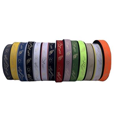 China New Polyester Seat Belt Elastic Webbing Custom Made Elastic Webbing For Clothes Decoration Gift Package for sale