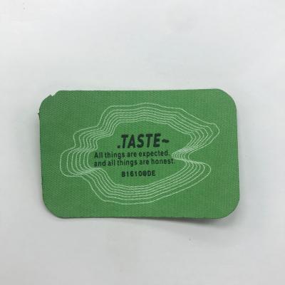 China Neck Viable Label Garment Label Heat Transfer Sticker Synthetic Leather Leather Label for sale