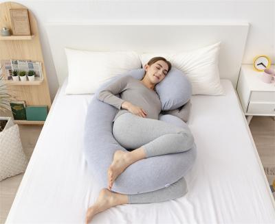 China Hot Selling Good Quality Anti-Static Cheap Personalized C Shape Delicate Appearance Bamboo Pregnancy Pillow for sale