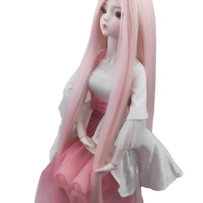 China Doll Girl Children BJD Synthetic Hair Wigs American Exquisite Colored Silky Straight Long Wigs Silky Straight Wigs for sale