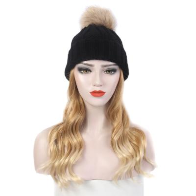 China Fashionable Wig Fashionable High Temperature Acceptable High Temperature Synthetic Blonde Hair Wigs Body Wave OEM Wool Cap Wig for sale