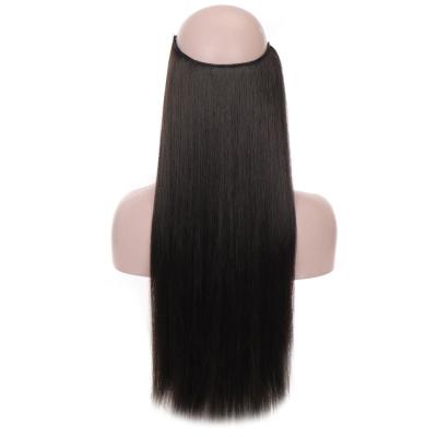 China Synthetic Hair Fish Line I-Tip Multiple Hair Color Wigs 100g/picture Long No Trace Wigs Straight Wig Hair Extensions for sale