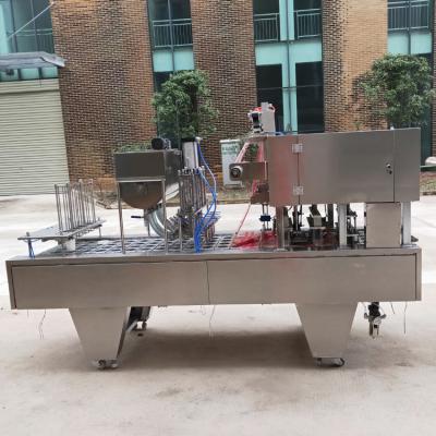 China Food Automatic Congee Oatmeal Liquid Water Butter Cup Seal Filling Machine for sale