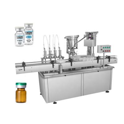 China Beverage CE Glucose Injection Vial Jars Cosmetic Samples Bottle Physiological Saline Liquid Antibiotic Automatic Filling Capping Machine for sale