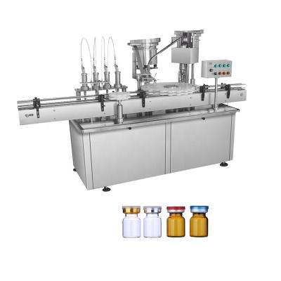 China Automatic Beverage Cosmetic Samples Small Bottle Penicillin Powder Collagen Essential Emulsion Vial Filling Capping Machine for sale