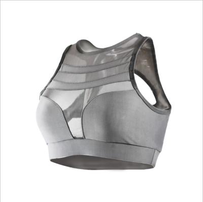 China Breathable Sports Underwear Mesh Fitness Running Vest Yoga Shockproof Bras, Sports Vest Running Bra Yoga Clothing Workout Set for sale