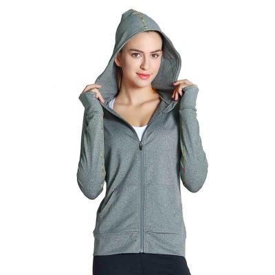 China High Quality Breathable Quick-Dry Long Sleeve Breathable Sports Wear Hoodies For Women, Yoga Wear Hoodie Sports for sale