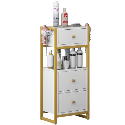 China Modern Barber Shop Equipment Furniture Makeup Hair Trimming Workshop Salon Trolley Cabinet for sale