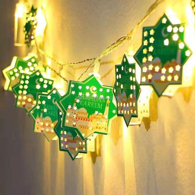 China Muslim Ramadan Party Decor 1.65m Eid Mubarak Led String Light EID Al Adha Ramadan Decorations Islamic for Ramadan Kareem Home Ornaments for sale