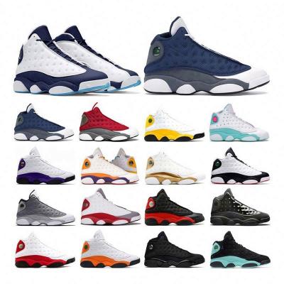 China Obsidian Red Flint Gray Starfish Class Bred Reverse rubber gym got sneakers basketball shoes AJ13 Shoes-men shoes running spells for sale