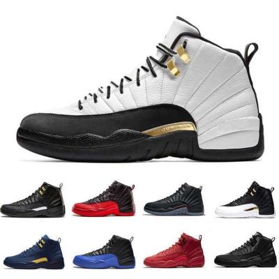 China Retro Mens Rubber Basketball Shoes Bred 12 Retro Flu Game Royalty AJ Sneakers 12 Running Royalty Retros Spells White Finals Shoes for sale