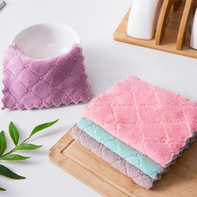 China Viable Manufacturers Wholesale Non-stick Cloth Absorbent Oil Scrubber Pad Kitchen Dish Cleaning Cloth for sale