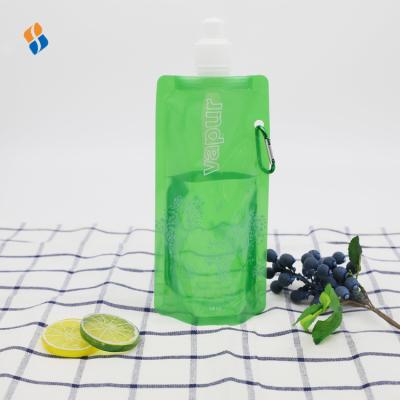 China Safety Customized High Quality Portable Foldable Spout Pouch Plastic Drinking Water Bags for sale