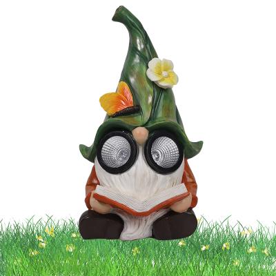 China Wholesale Europe Garden Craft Resin, Personalized Custom Garden Ornaments Resin Lamp Gnomes, for sale