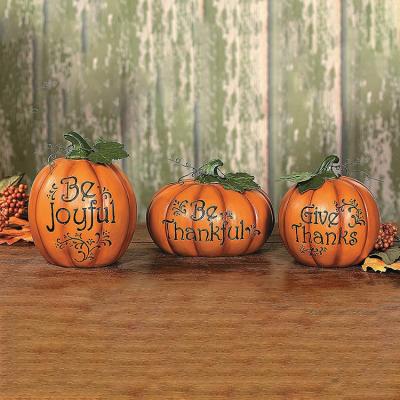 China Europe China Logo Thanksgiving Harvest Home Manufacturer Customized Decor Pumpkin Resin for sale