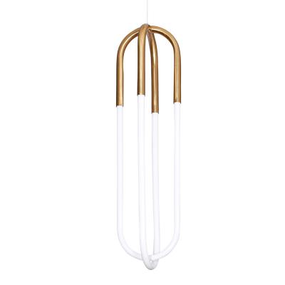 China Modern Gold Italian Modern U-tube Zhongshan Guzhen Pendant Lamp Lighting Chandelier Luxury Living Room Hotel Decor Home Fixture for sale