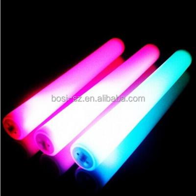 China White PE Foam China Factory OEM Logo LED Foam Stick, Led Glow Stick, Wholesale Party Supplies for sale