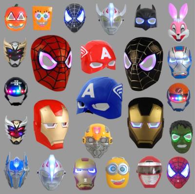 China Wholesale New Creative PVC Superhero Captain America Led Mask Party for sale