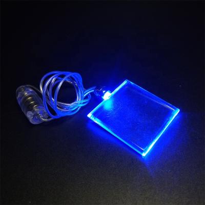 China Customized Acrylics Shape Logo Party Favor Event Party Item Type Led Flashing Collar for sale