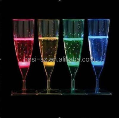 China Active High Power Sustainable Liquid Led Cup Champagne Glass For Party for sale