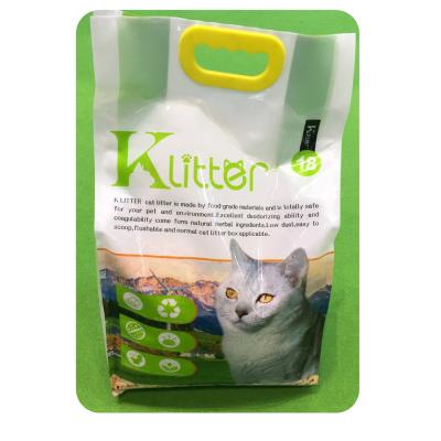 China OEM High Sustainably Absorbent Fast Clumping Toilet 18L Feed Grade Tofu Cat Litter for sale