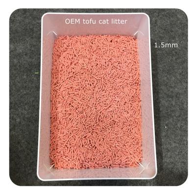 China Sustainable New Product Dispenser Wanted Toilet Flushable Tofu Cat Litter 1.5mm for sale