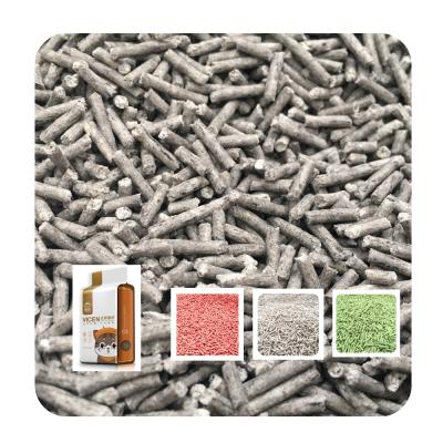 China Sustainable Odor Control Activated Carbon Soy Clumping Cat Litter for sale