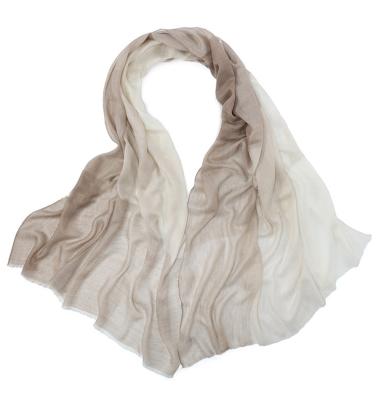 China And beautiful luxury pashmina woven cashmere scarf women winter 100% pure flowy thin light autumn scarf multi colors for sale